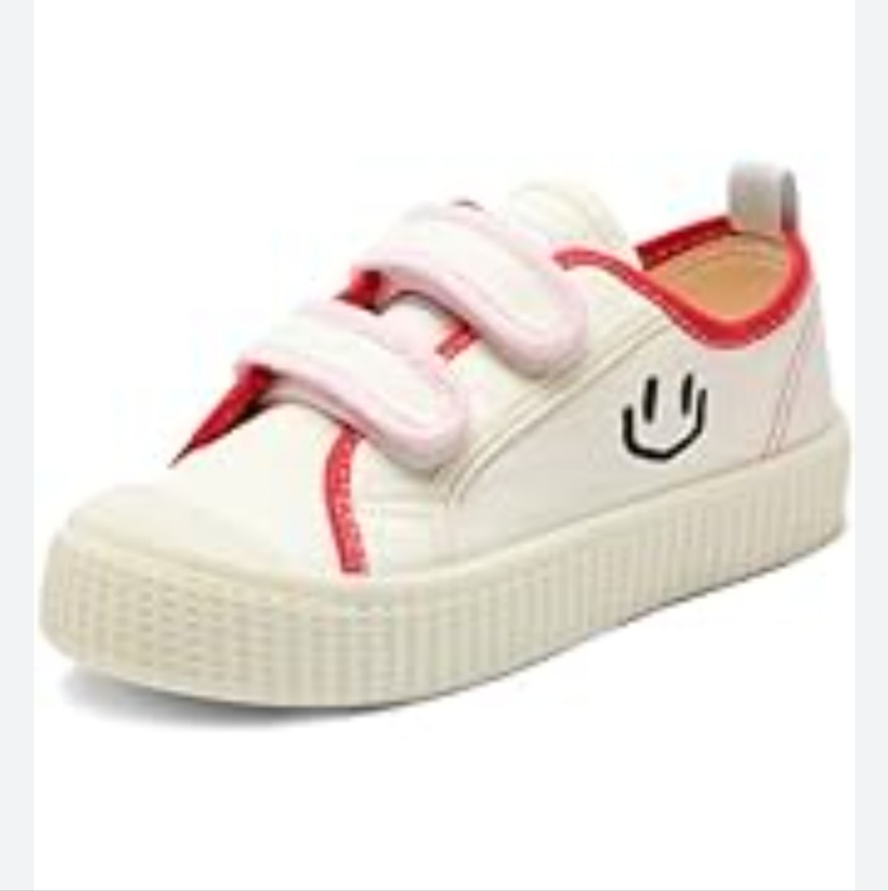 Toddler Shoes for Boys & Girls, Canvas Dual Hook and Loops Sneakers